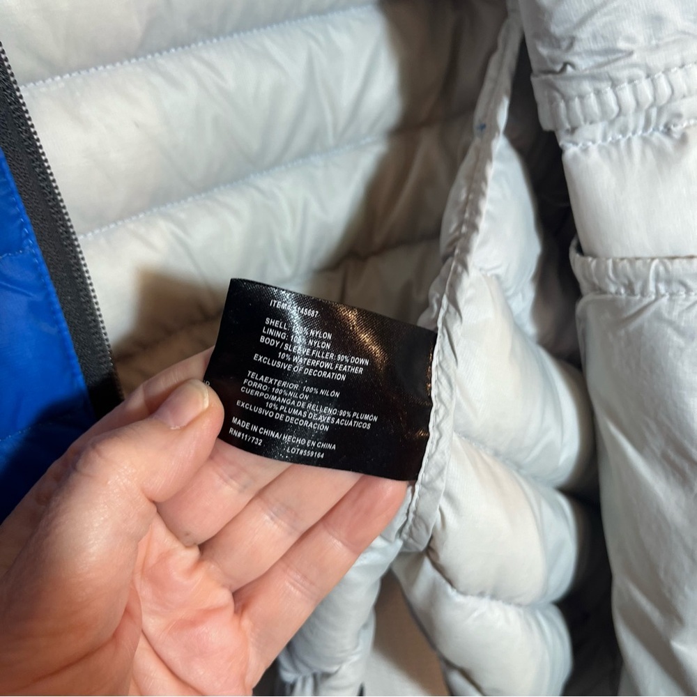 Gerry Men’s Down Puffer Jacket Blue & Black Colorblock - Size Large - Picture 4 of 7